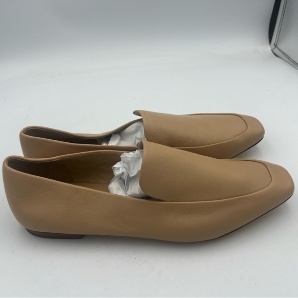 VINCE Brette Loafer ALL Leather Tan Women’s Size EU 38.5 US 8.5 Comfort NEW - Picture 2 of 16